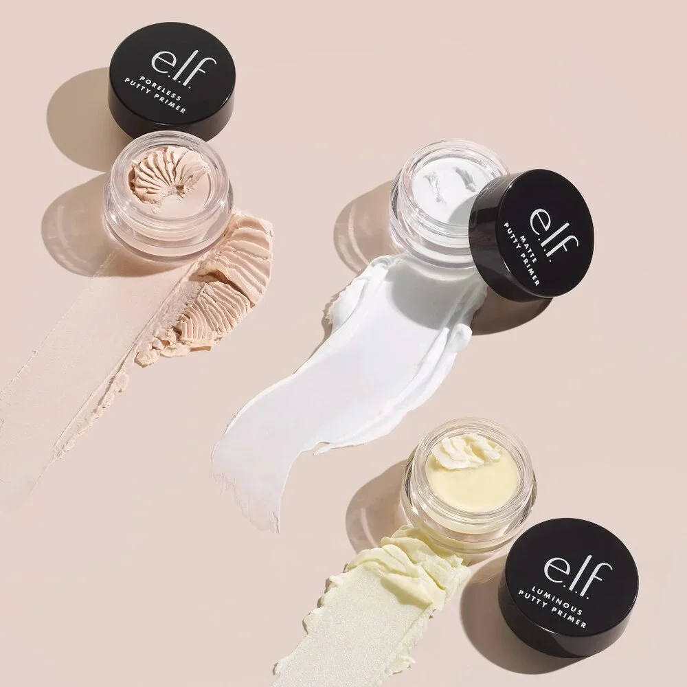 ELF Cosmetics Putty Primer Trio - Poreless, Matte, and Luminous primers NEW